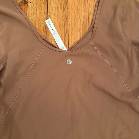 Lululemon Align Long Sleeve Shirt Roasted Brown Size : 8 (j6j - Picture 3 of 8